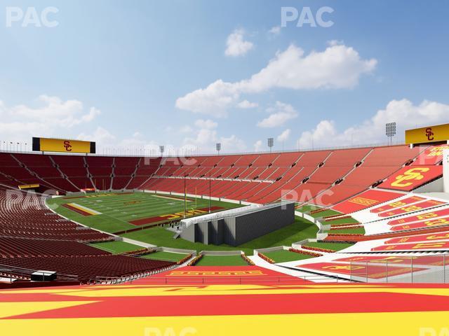 Seating view for Los Angeles Memorial Coliseum Section 200