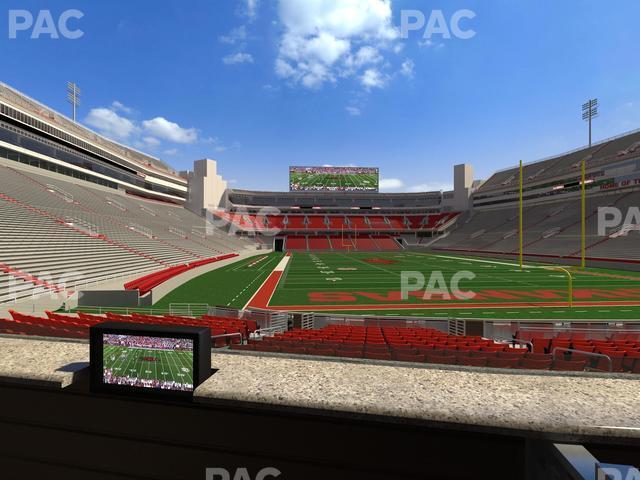 Seating view for Razorback Stadium Section Loge 46