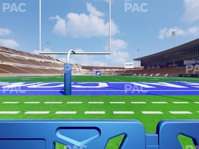 Seating view for Falcon Stadium Section Field Box 5