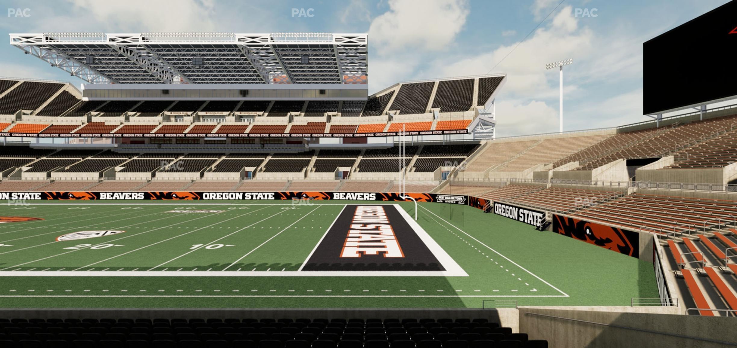 Seating view for Reser Stadium Section 128