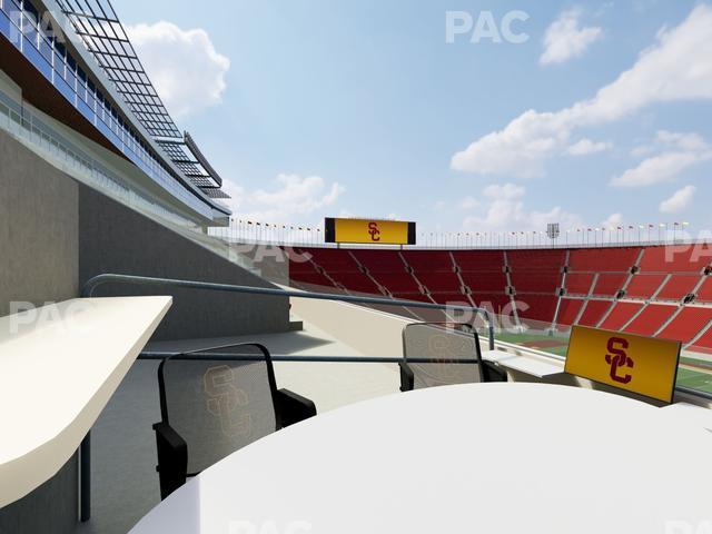 Seating view for Los Angeles Memorial Coliseum Section Loge 406