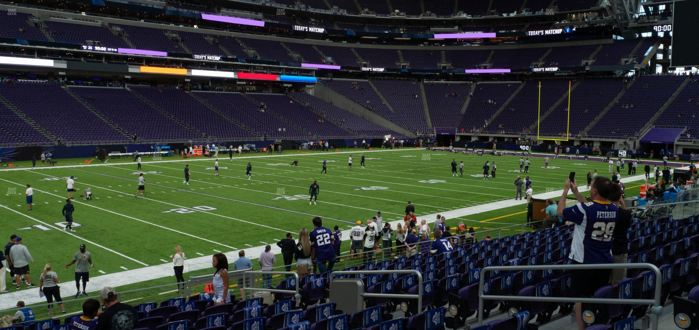 Seating view for U.S. Bank Stadium Section 134