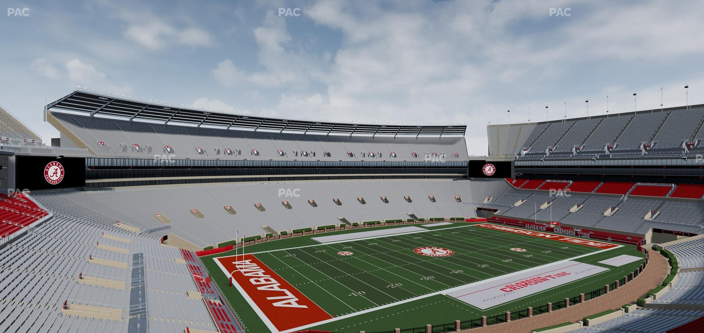 Seating view for Bryant Denny Stadium Section Champions Club 7