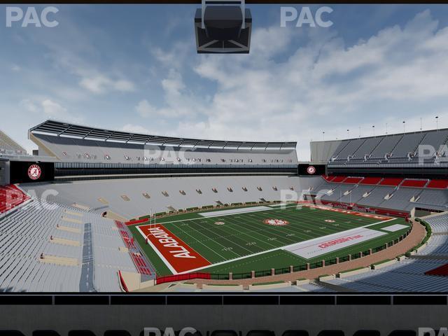 Seating view for Bryant Denny Stadium Section Champions Club 7