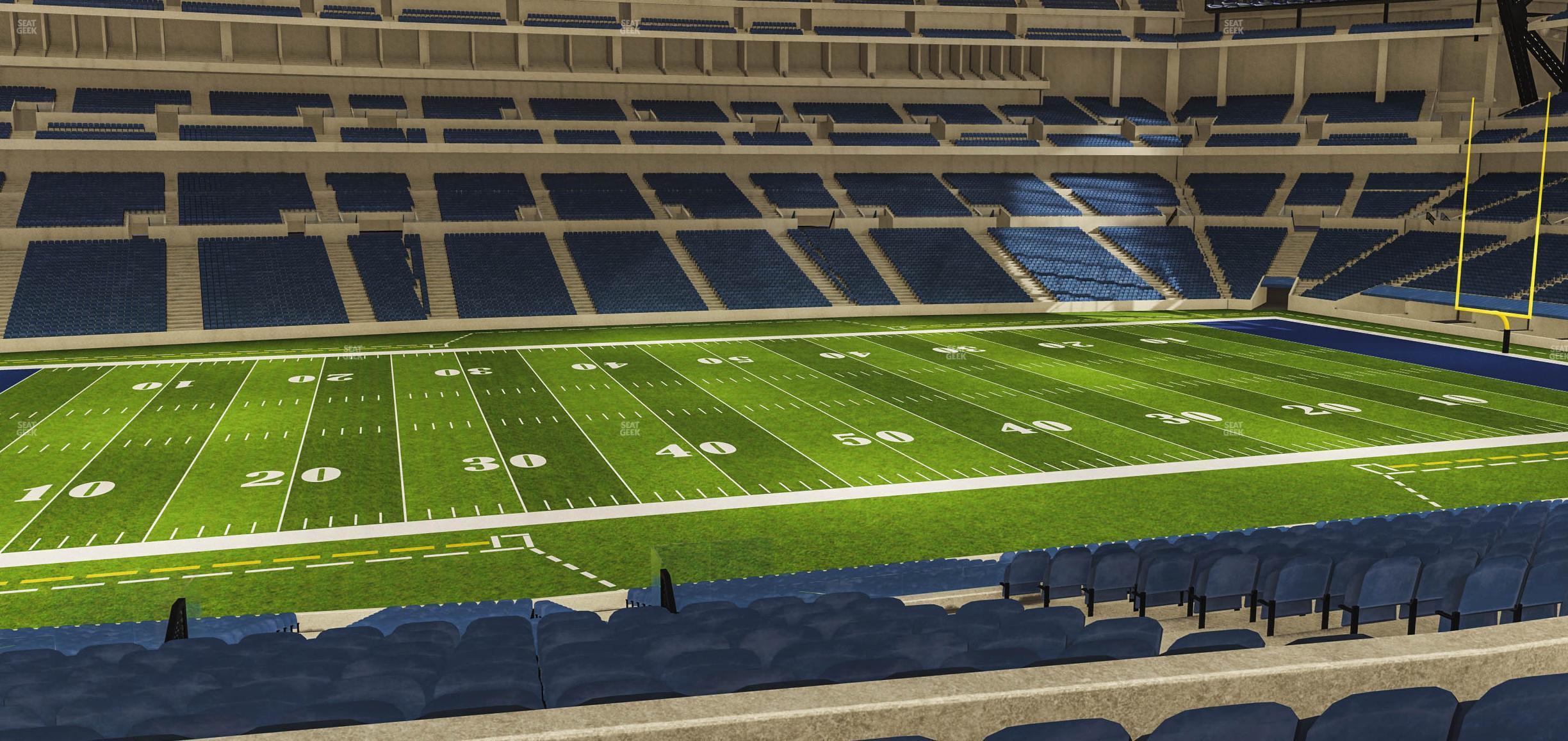 Seating view for Lucas Oil Stadium Section 242