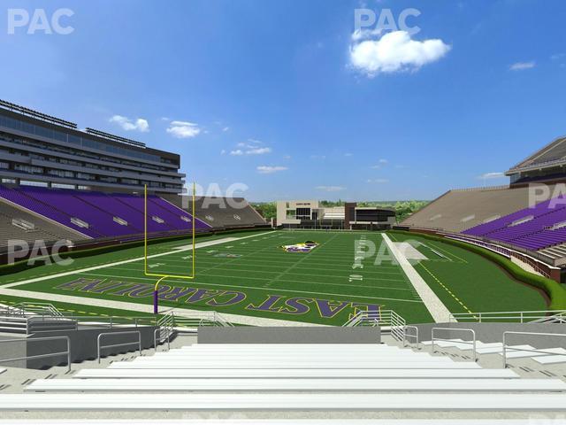 Seating view for Dowdy-Ficklen Stadium Section 25