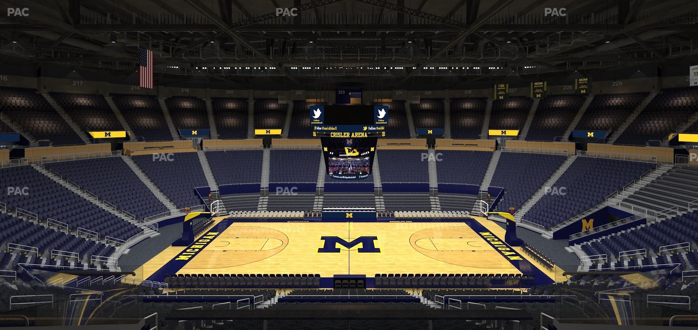 Seating view for Crisler Center Section 205