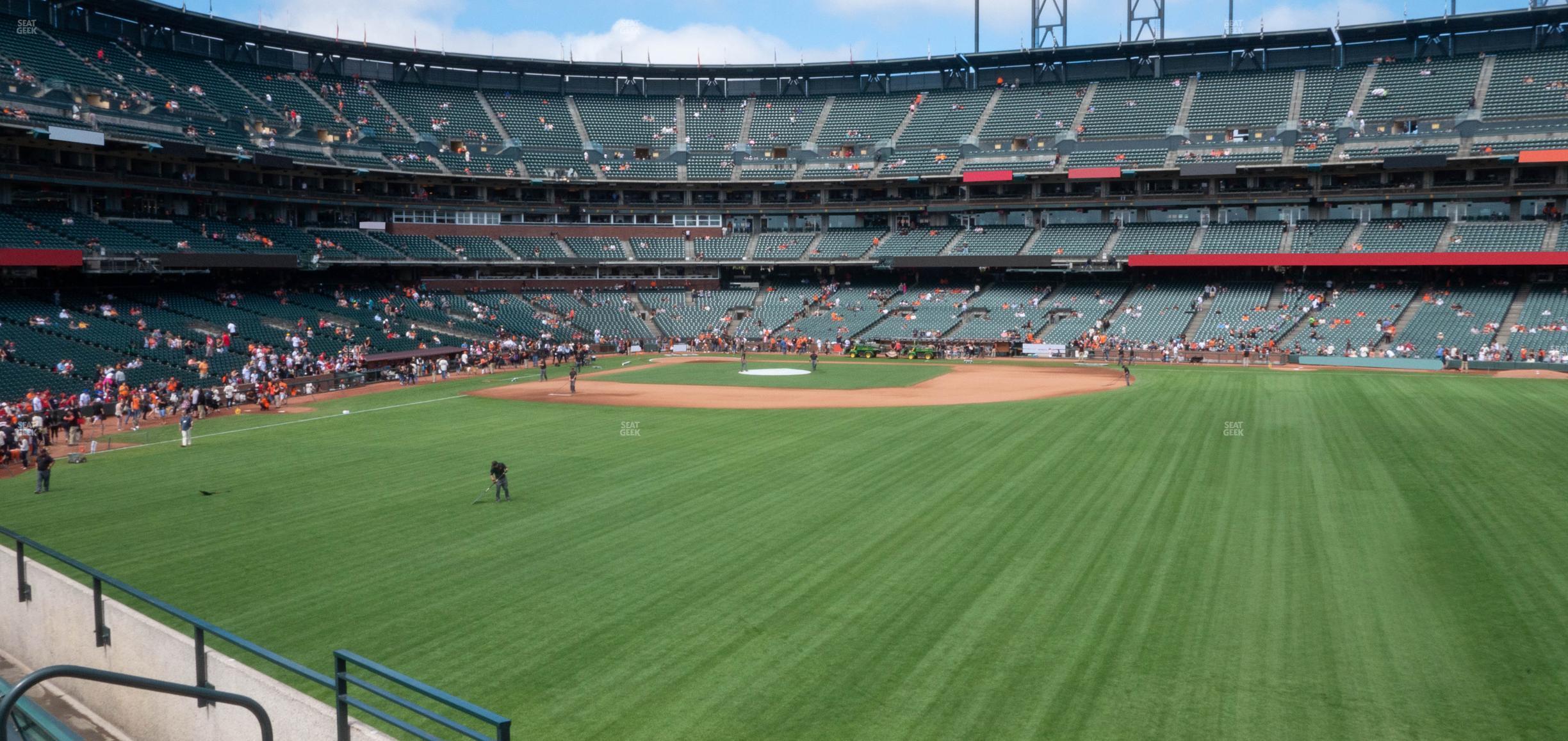 Seating view for Oracle Park Section Bleachers 145