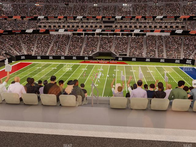 Seating view for Allegiant Stadium Section East Suite 2017