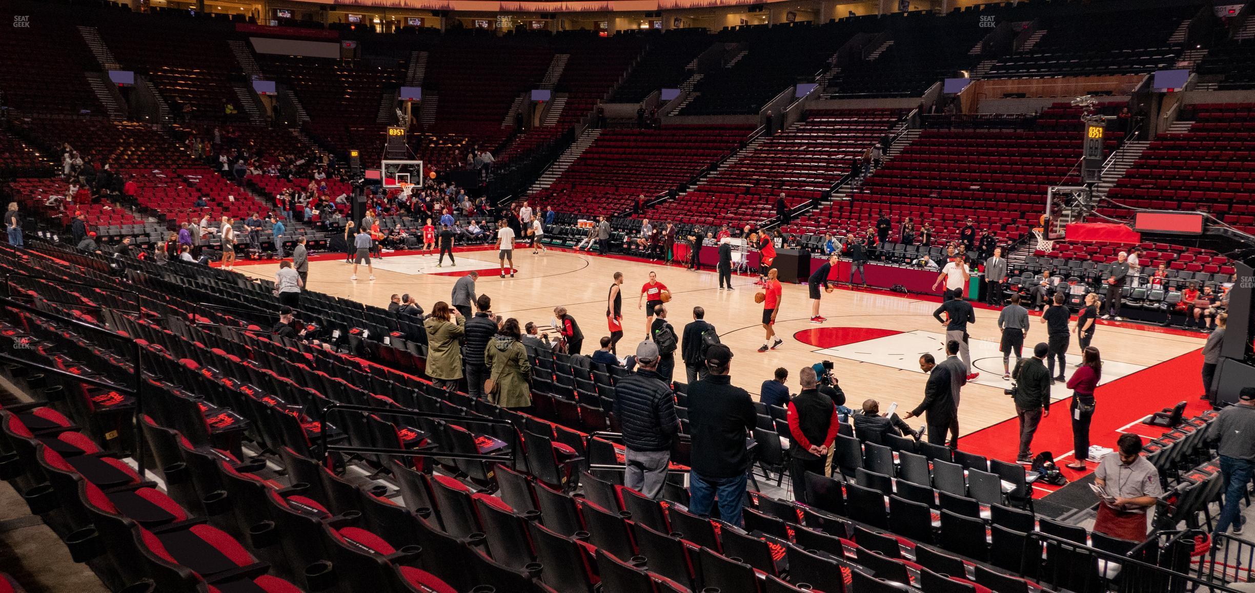 Seating view for Moda Center Section 110