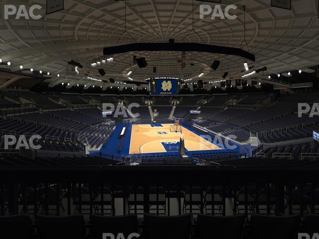 Seating view for Purcell Pavilion at the Joyce Center Section 115