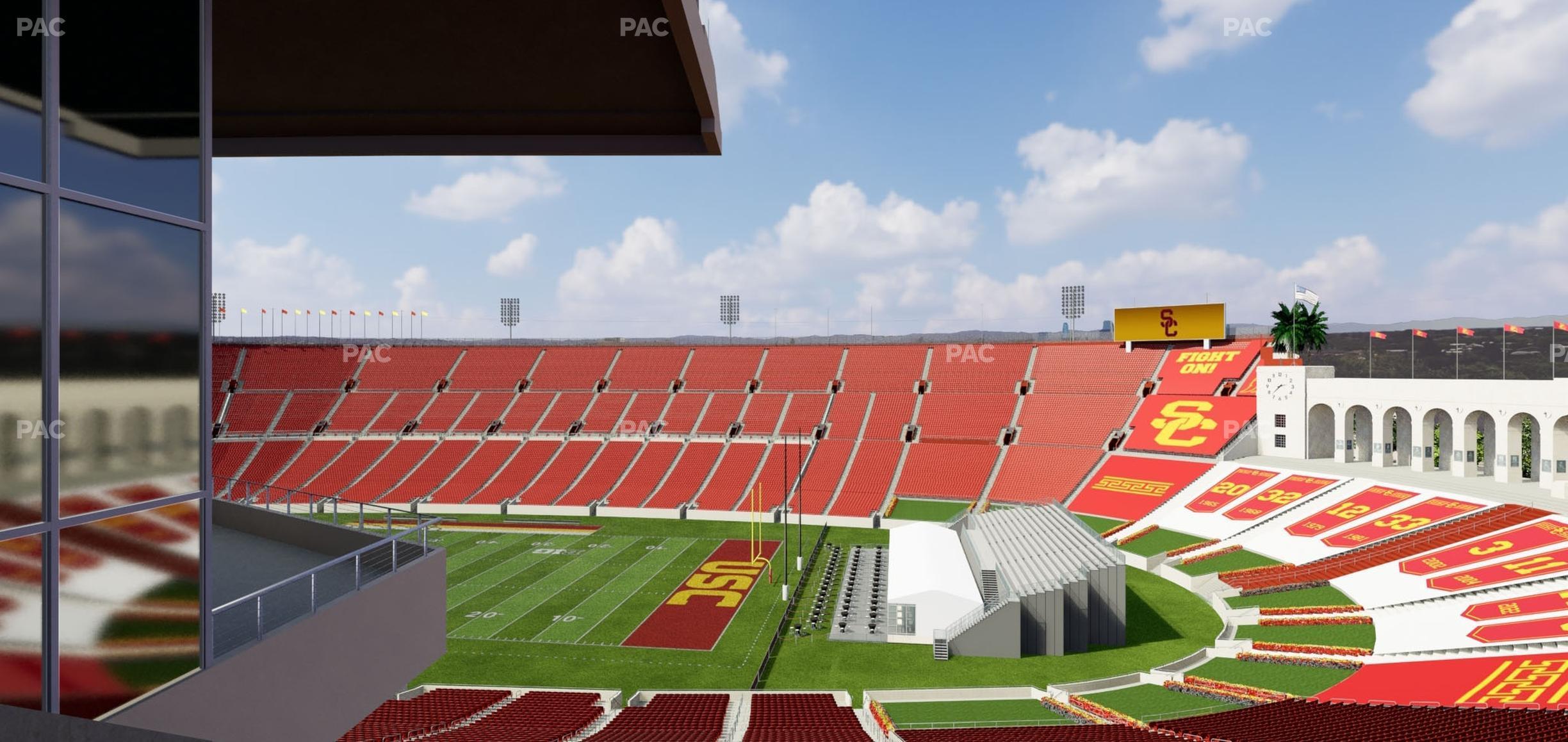 Seating view for Los Angeles Memorial Coliseum Section 303 B