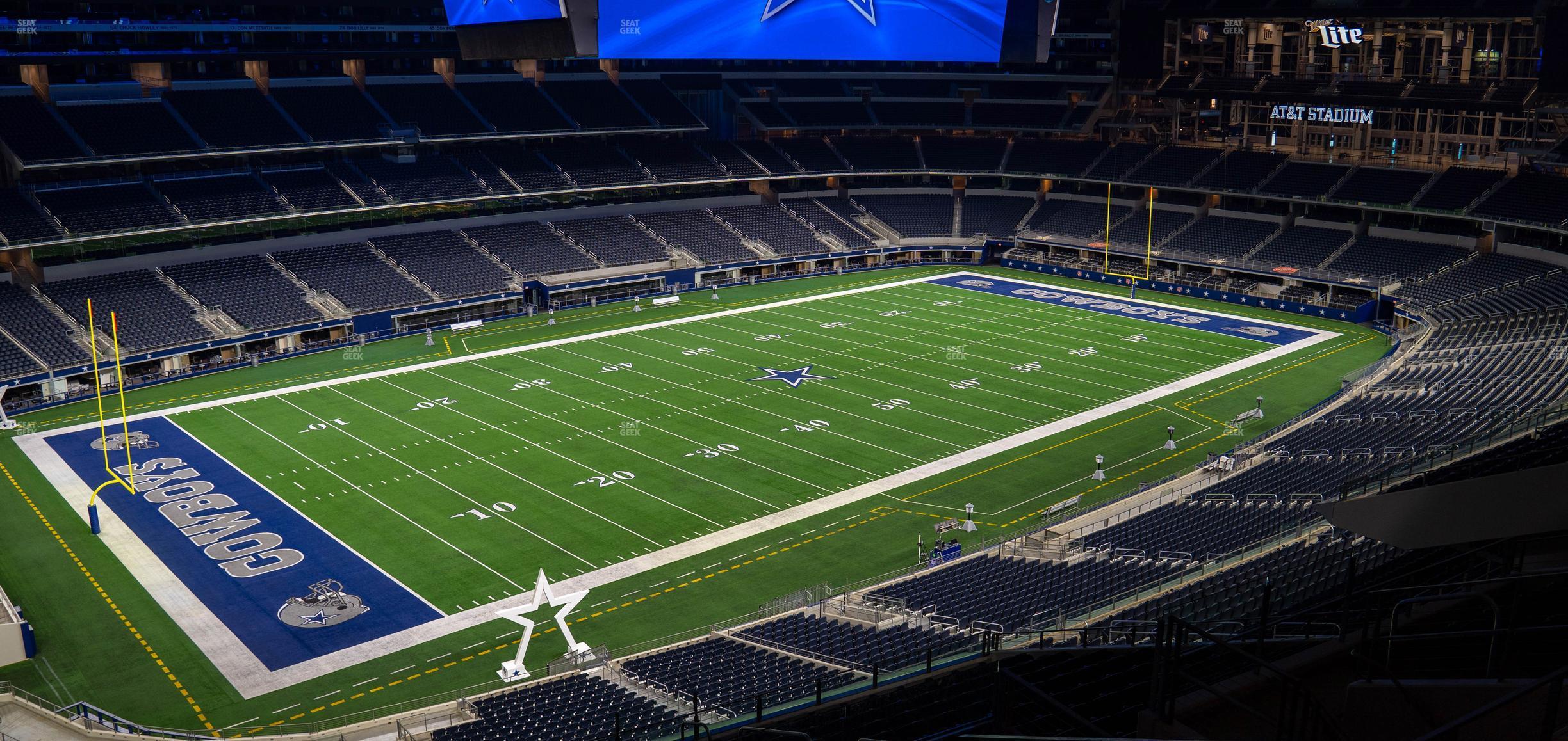 Seating view for AT&T Stadium Section Silver Suite 412