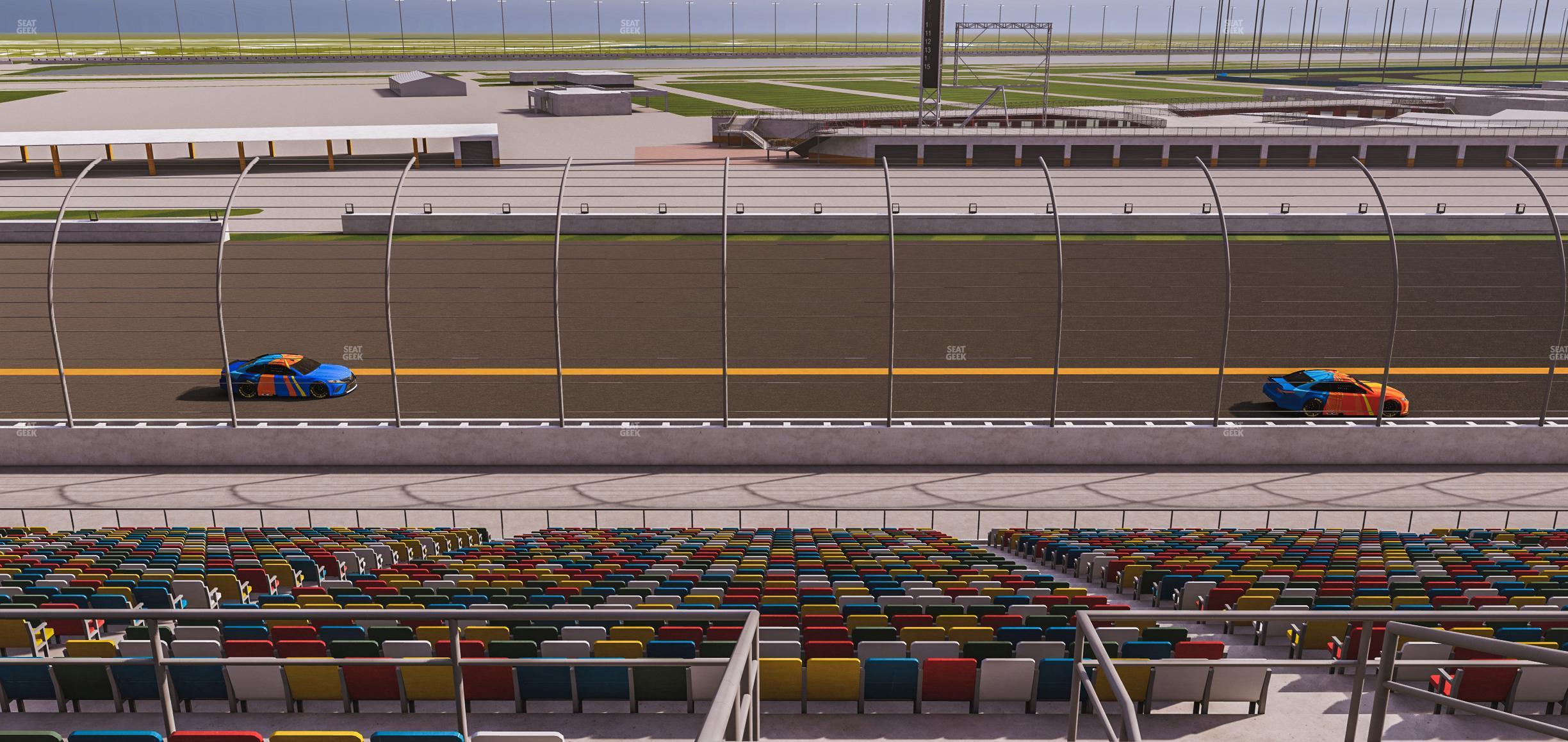 Seating view for Daytona International Speedway Section Back 122