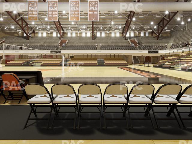 Seating view for Gregory Gym Section Floor 2