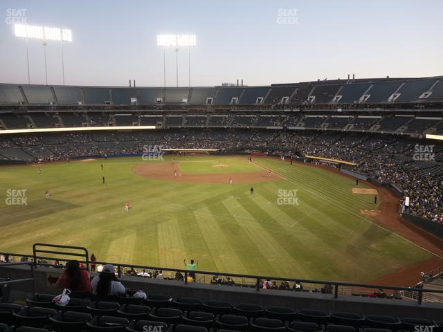 Seating view for Oakland Coliseum Section 235