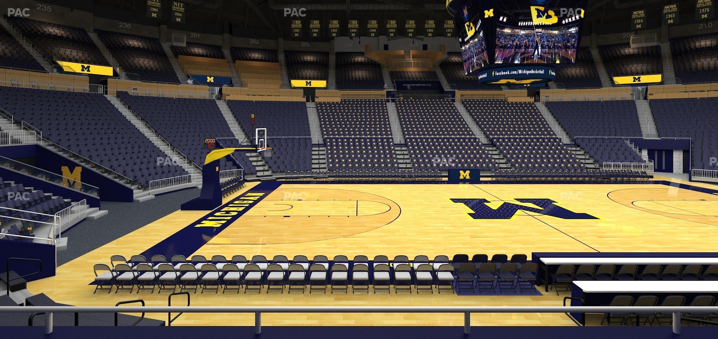 Seating view for Crisler Center Section 124