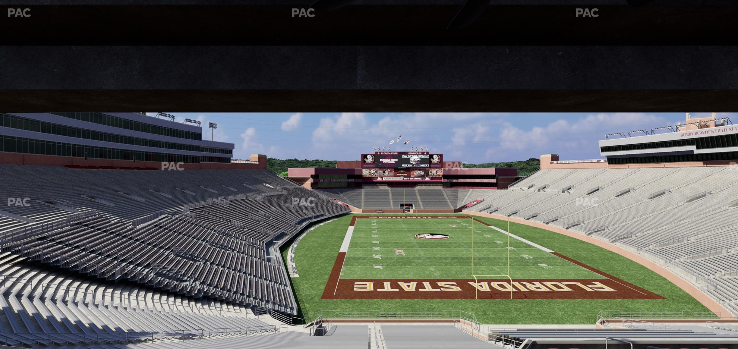 Seating view for Doak Campbell Stadium Section Club 223