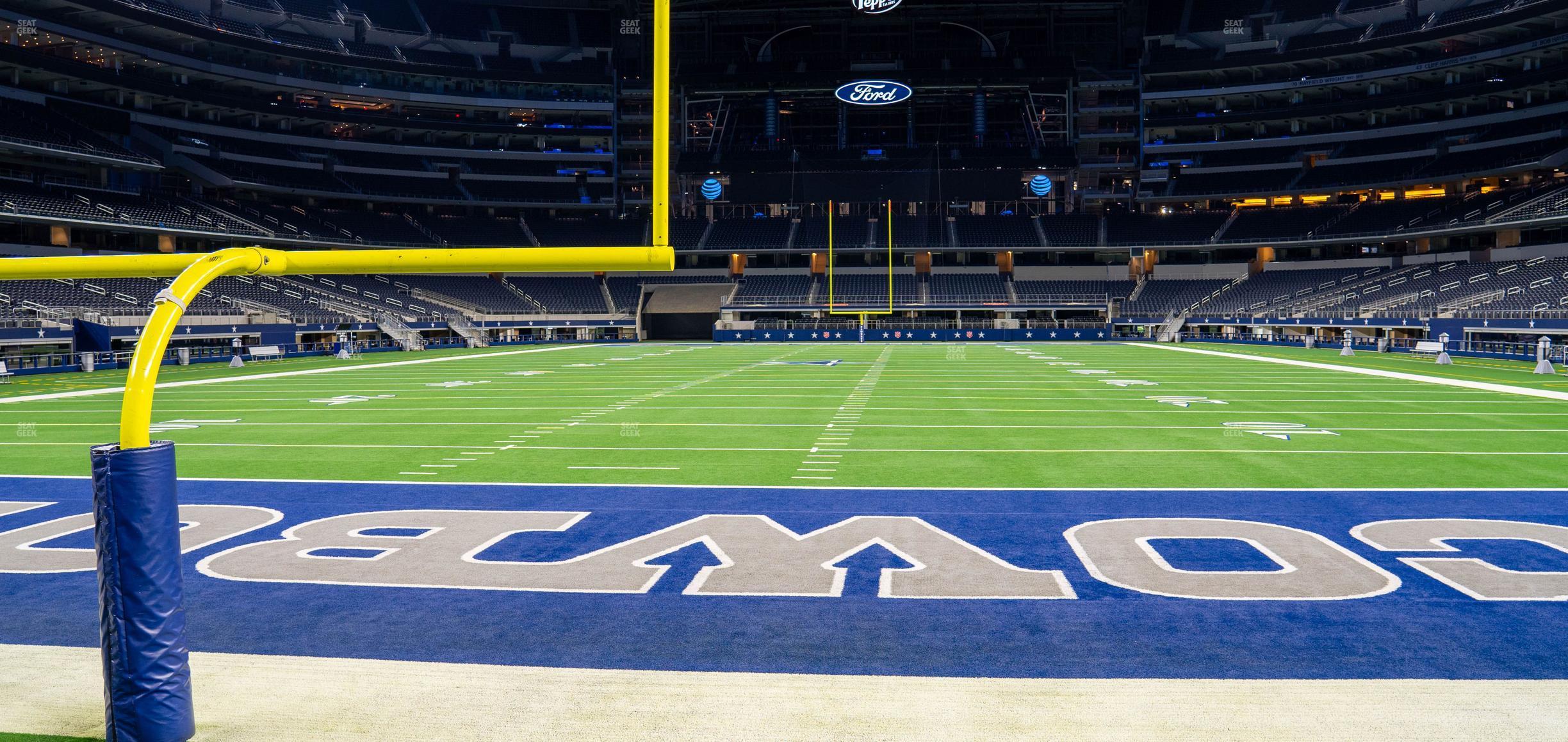 Seating view for AT&T Stadium Section Event Level Suite 110