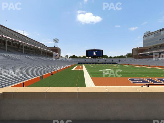 Seating view for Memorial Stadium - IL Section 136