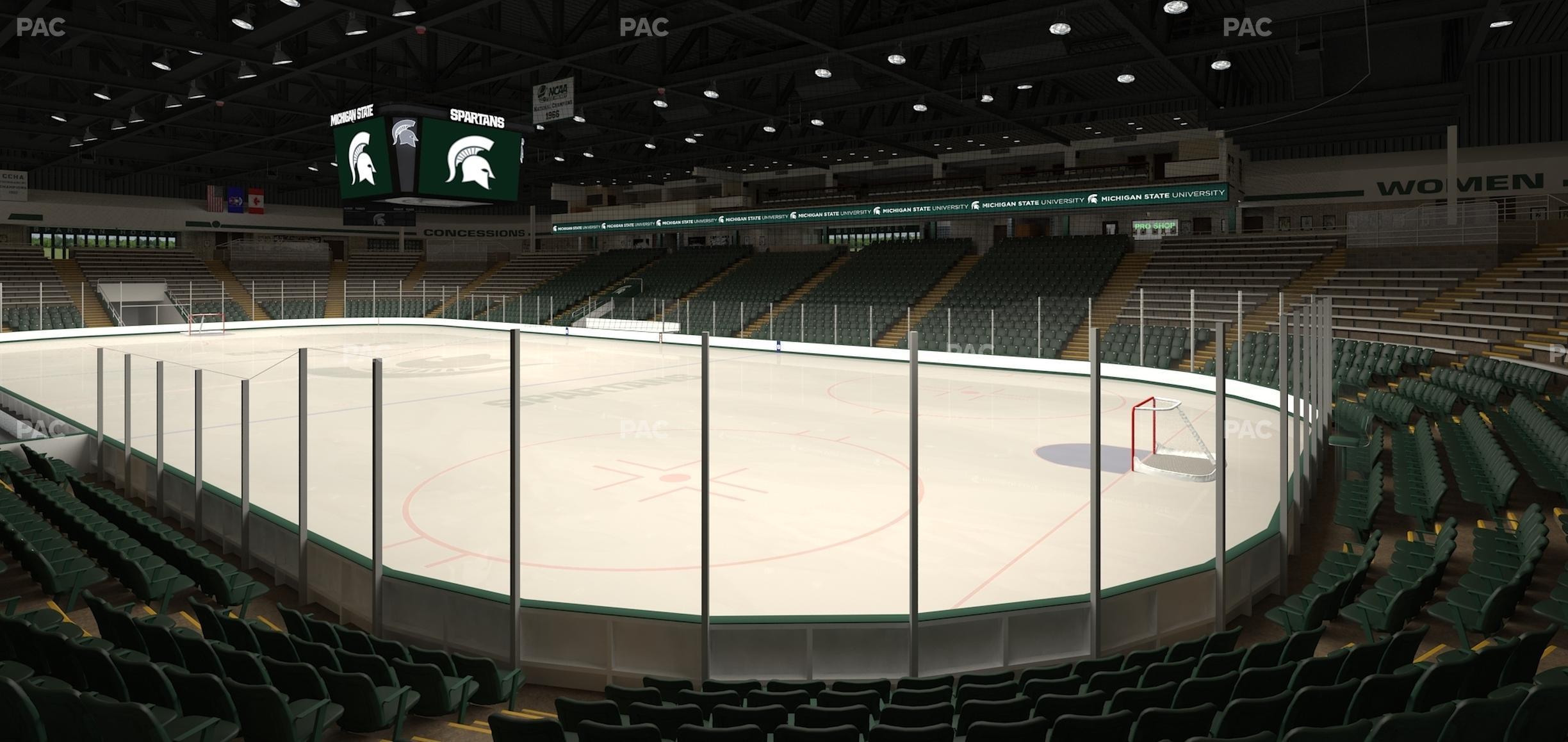 Seating view for Munn Ice Arena Section Q