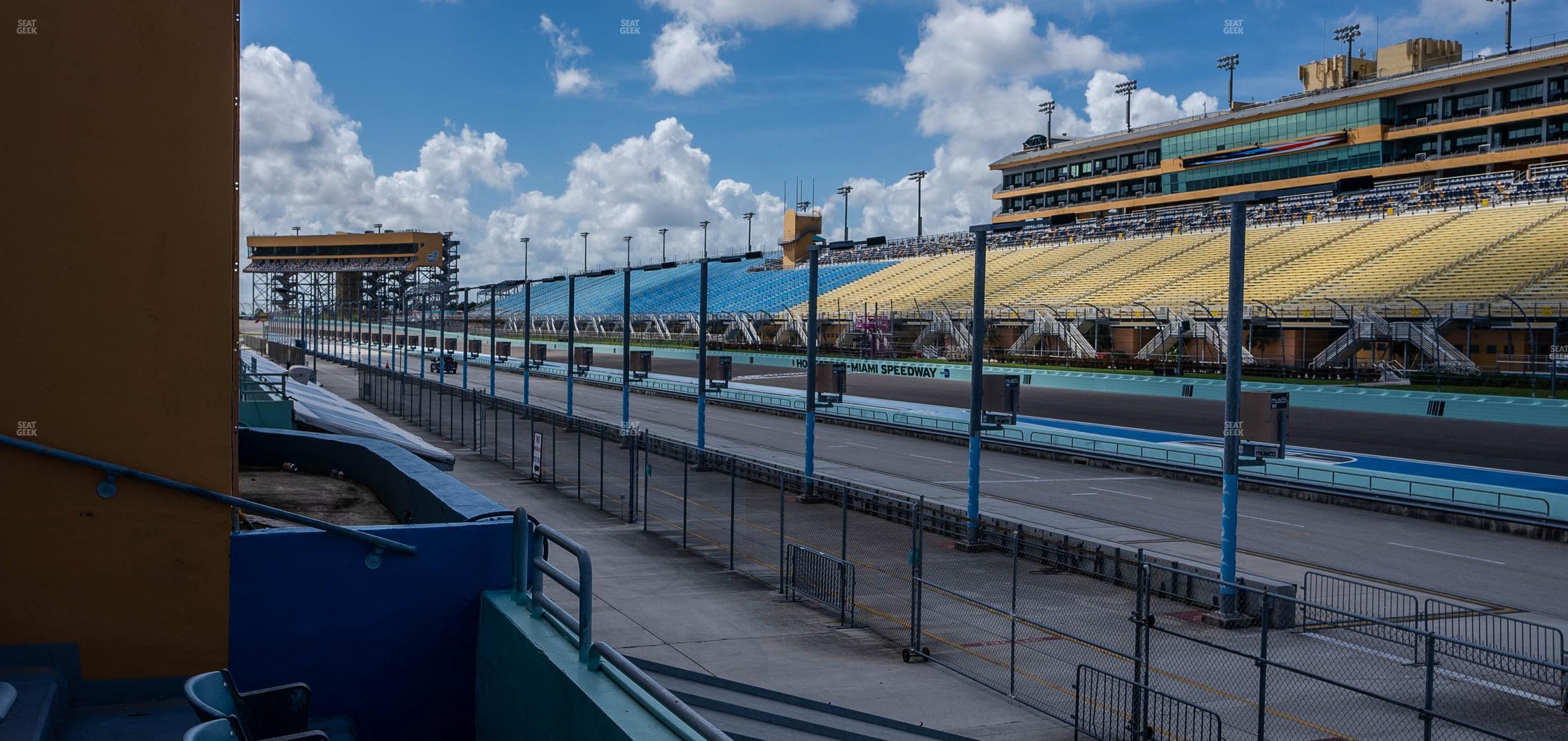 Seating view for Homestead-Miami Speedway Section Pit Road Cabana 23