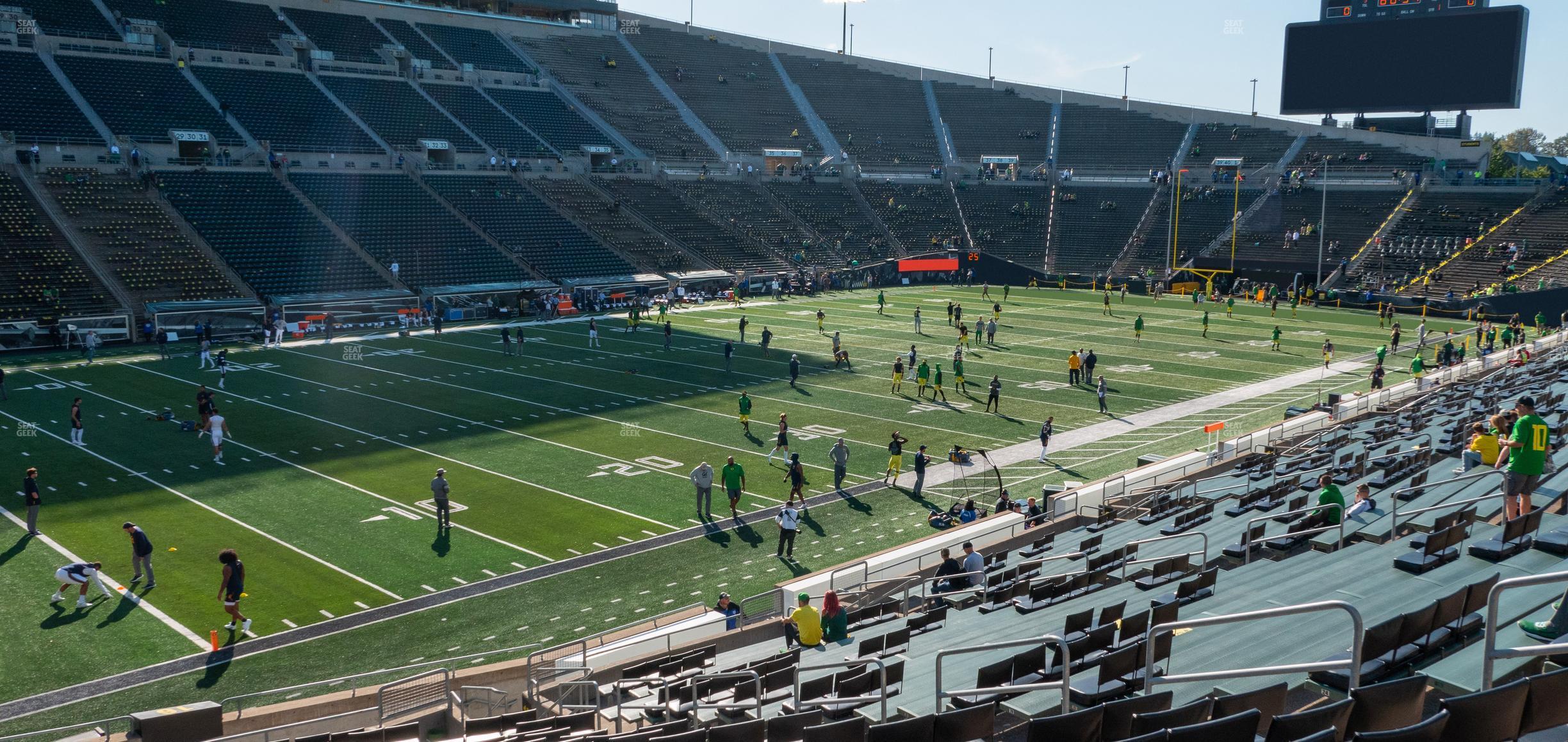 Seating view for Autzen Stadium Section 16