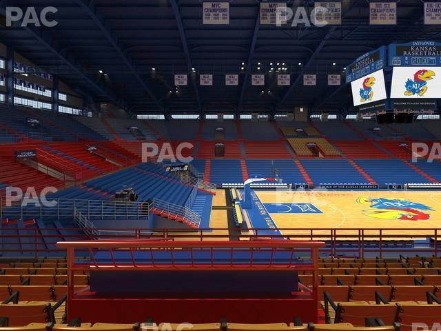 Seating view for Allen Fieldhouse Section 8