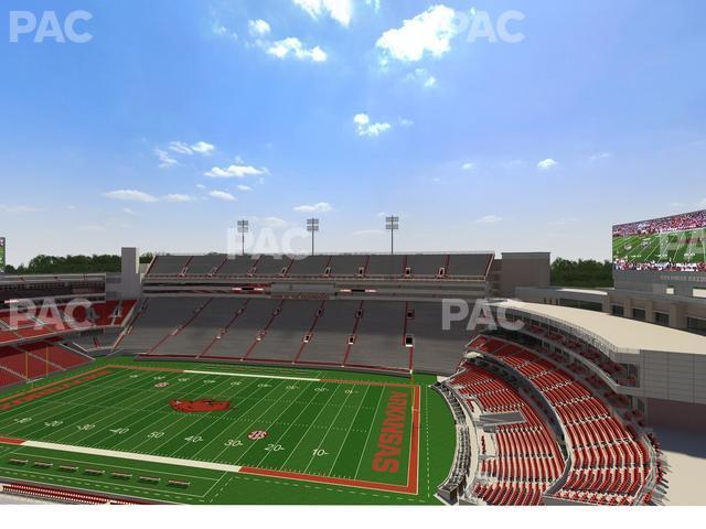 Seating view for Razorback Stadium Section 520 2