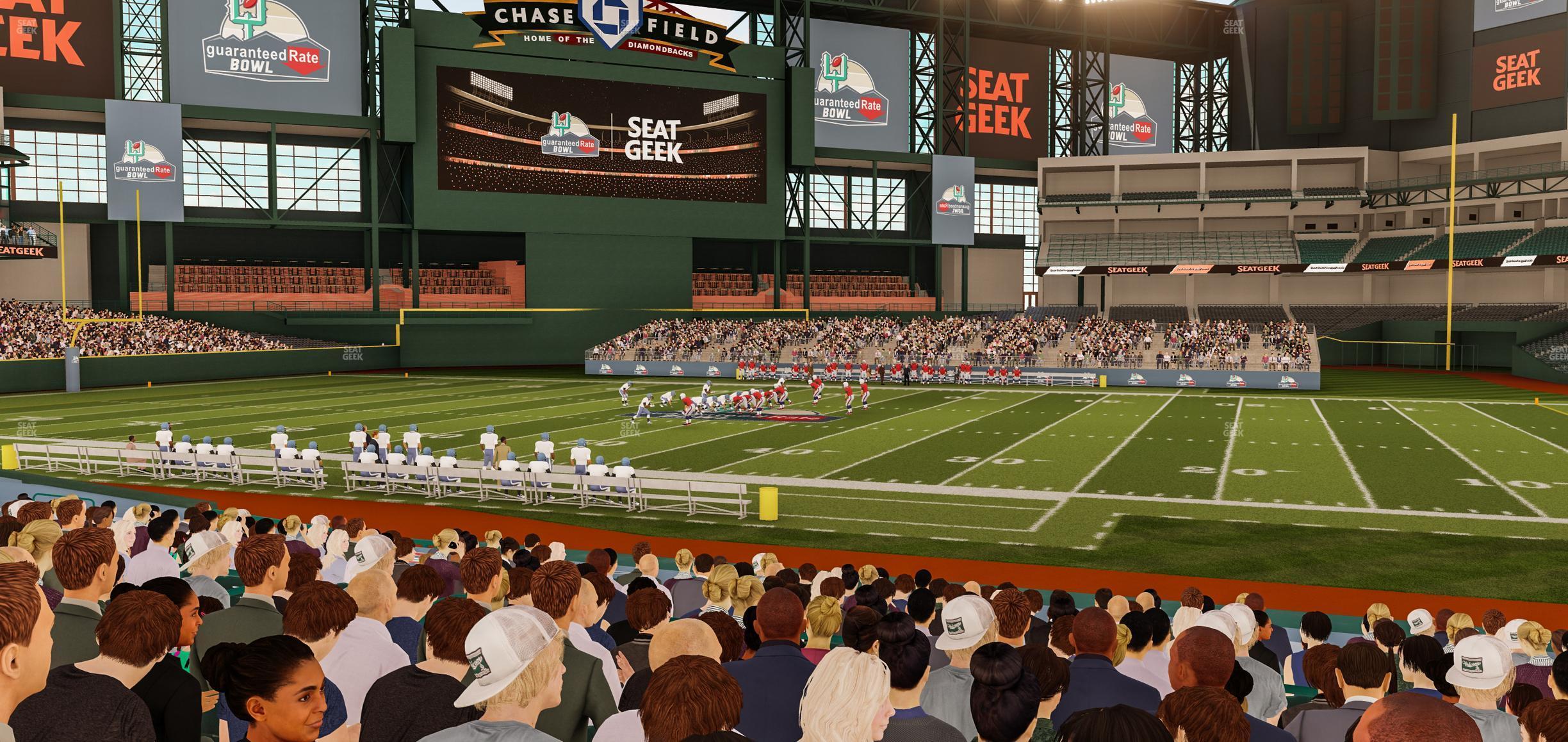 Seating view for Chase Field Section 128