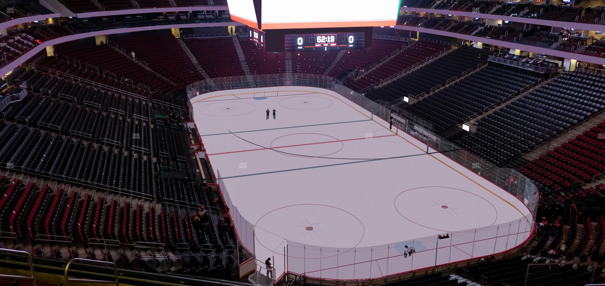 Seating view for Prudential Center Section 118