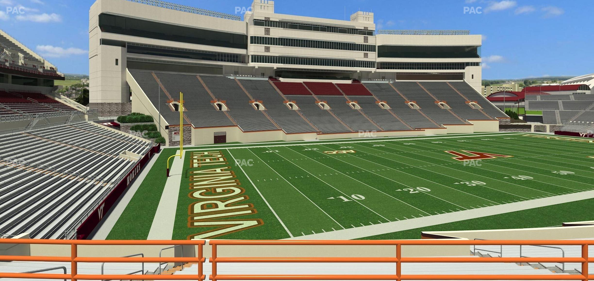 Seating view for Lane Stadium Section 135