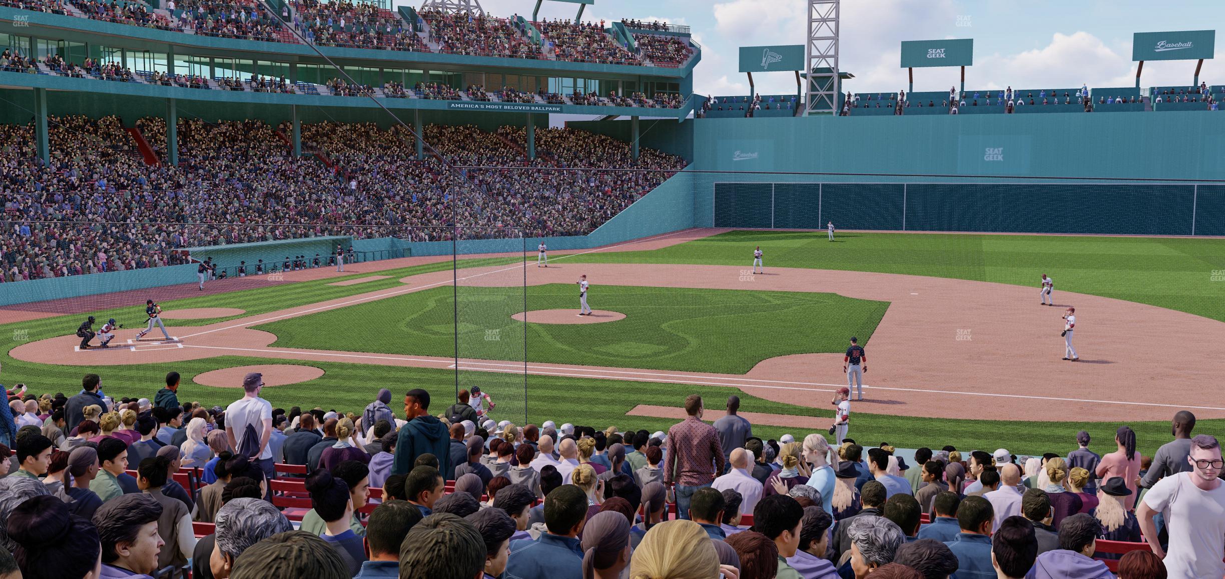 Seating view for Fenway Park Section Loge Box 112