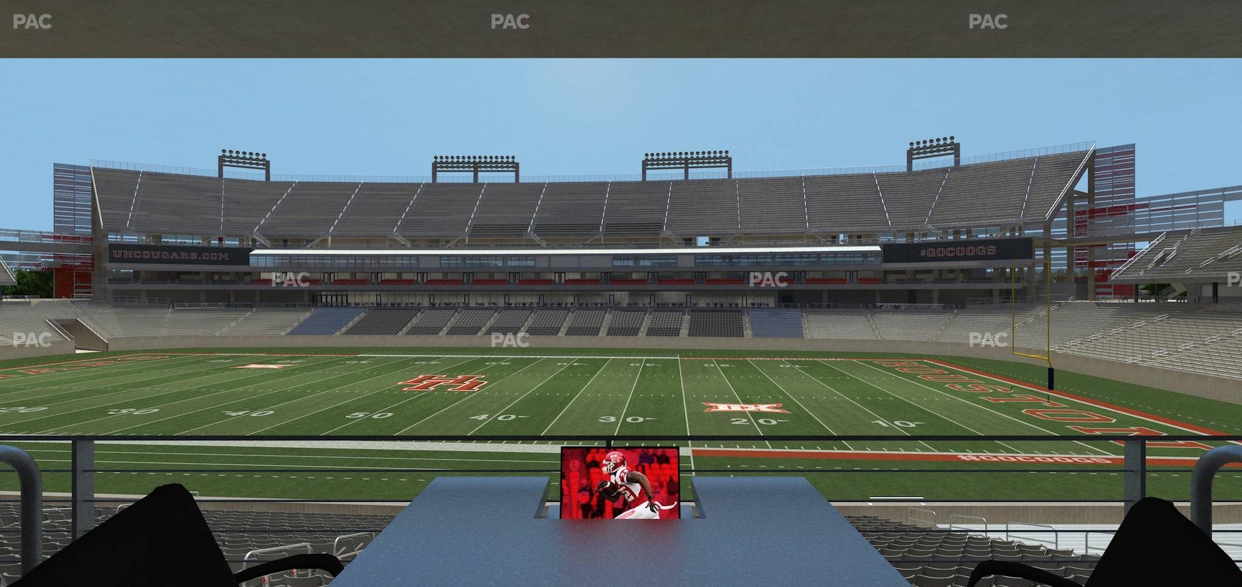 Seating view for TDECU Stadium Section Loge Box 30