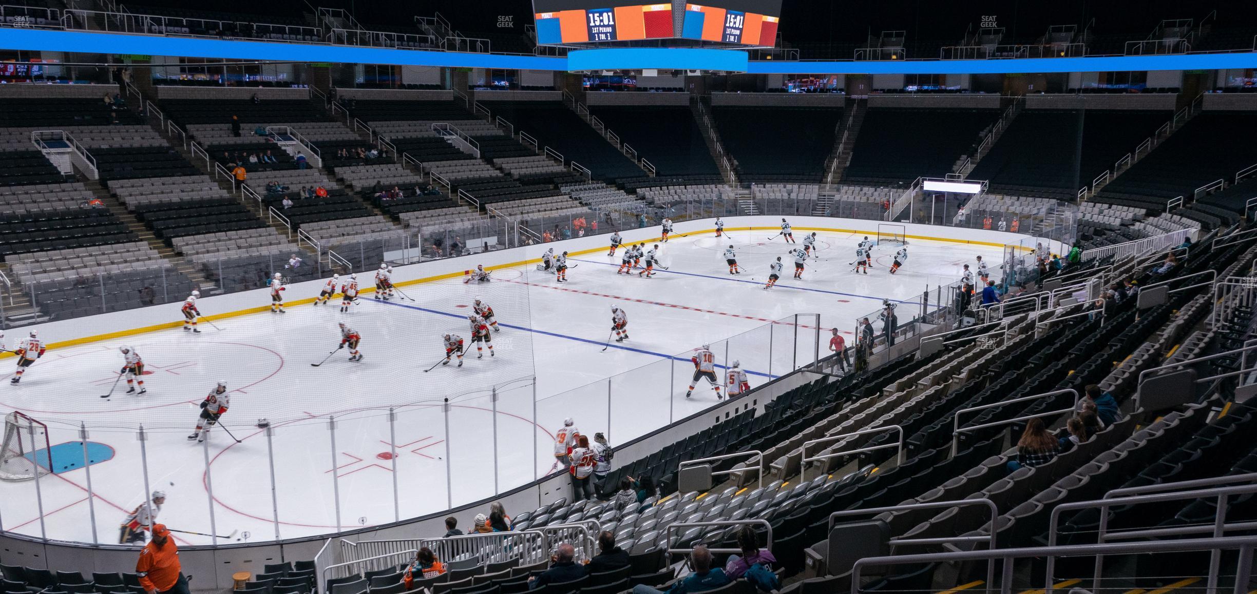 Seating view for SAP Center at San Jose Section 104