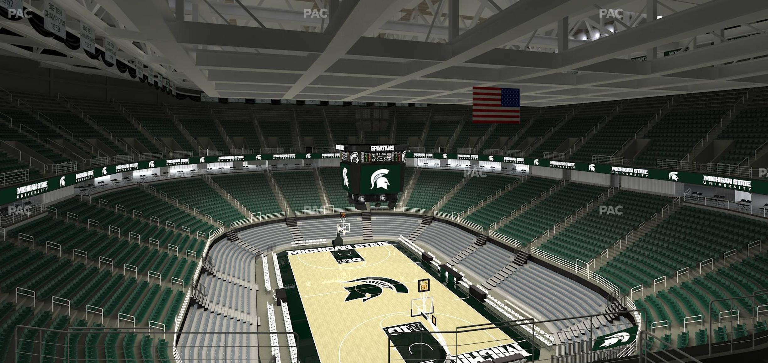 Seating view for Jack Breslin Student Events Center Section 220