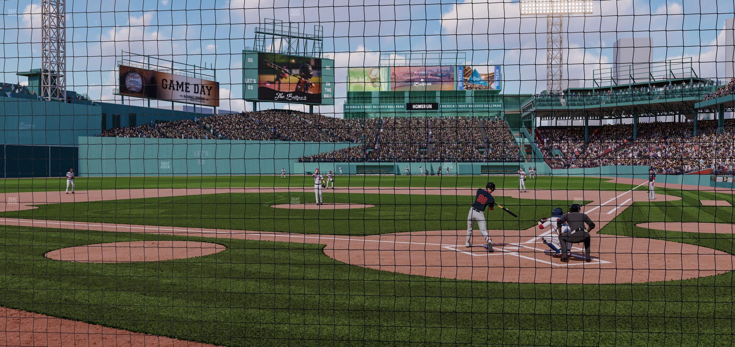 Seating view for Fenway Park Section Home Plate Dugout Box 49