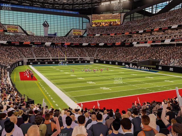 Seating view for Allegiant Stadium Section 126