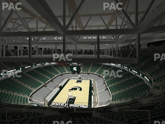 Seating view for Jack Breslin Student Events Center Section Bleachers 217