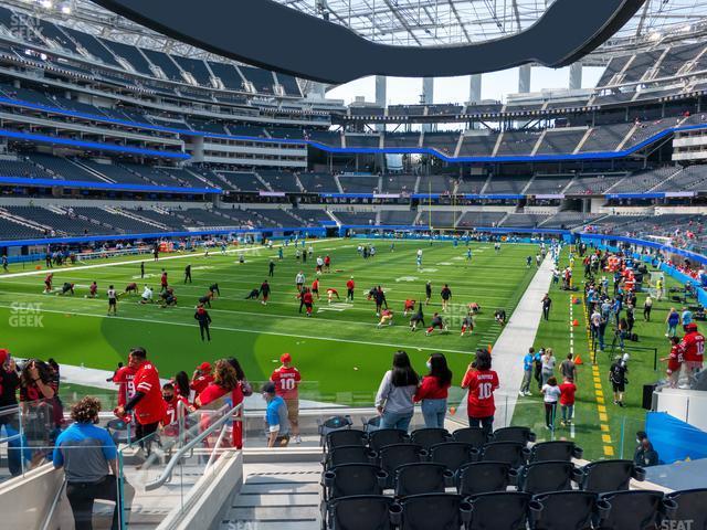 Seating view for SoFi Stadium Section 124