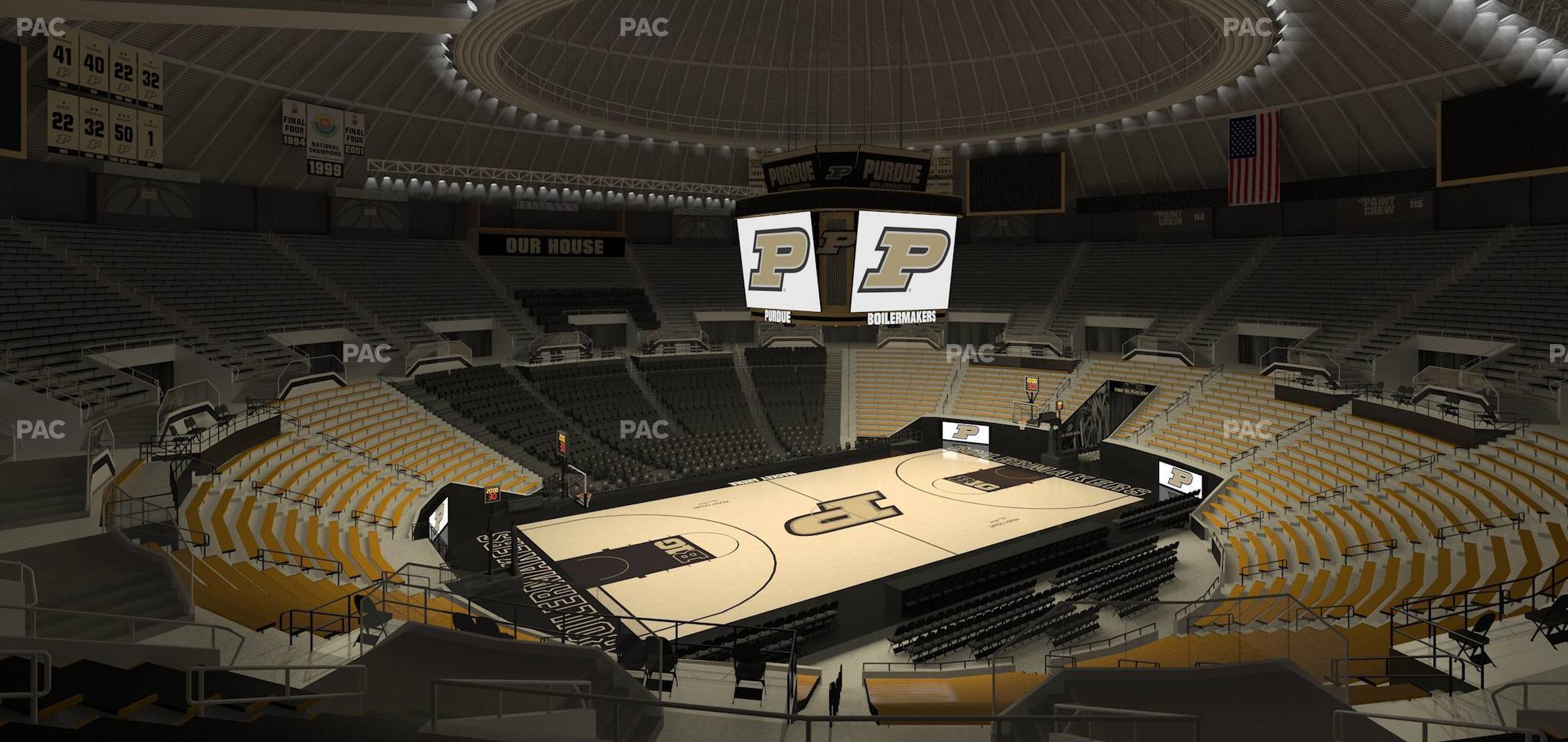 Seating view for Mackey Arena Section Upper 103