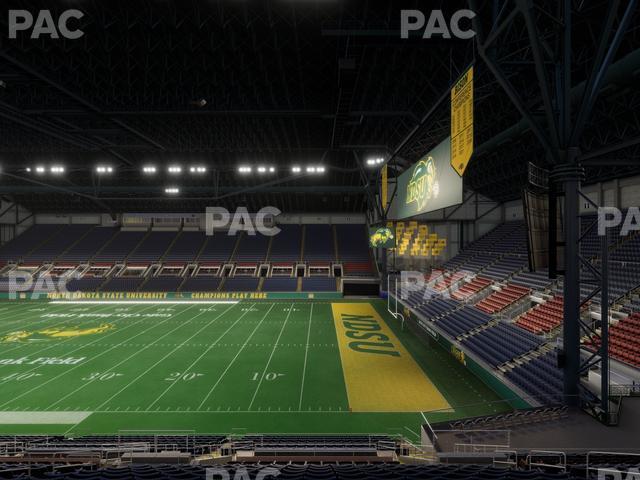 Seating view for Fargodome Section Elevated 14