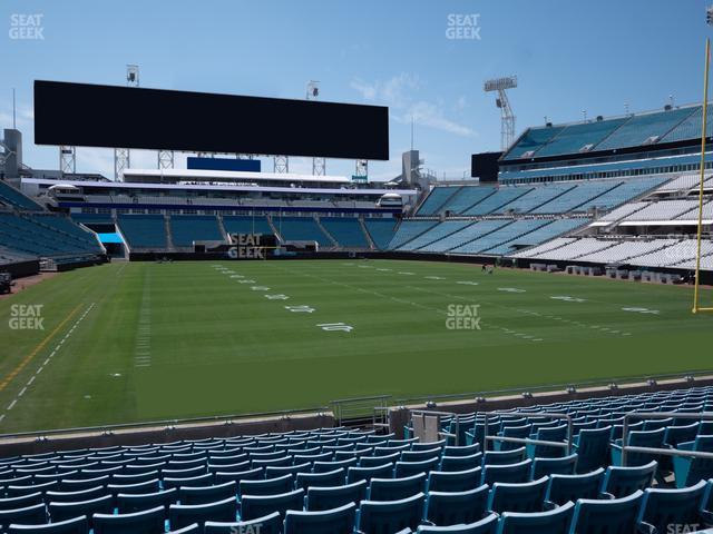 Seating view for EverBank Stadium Section 125