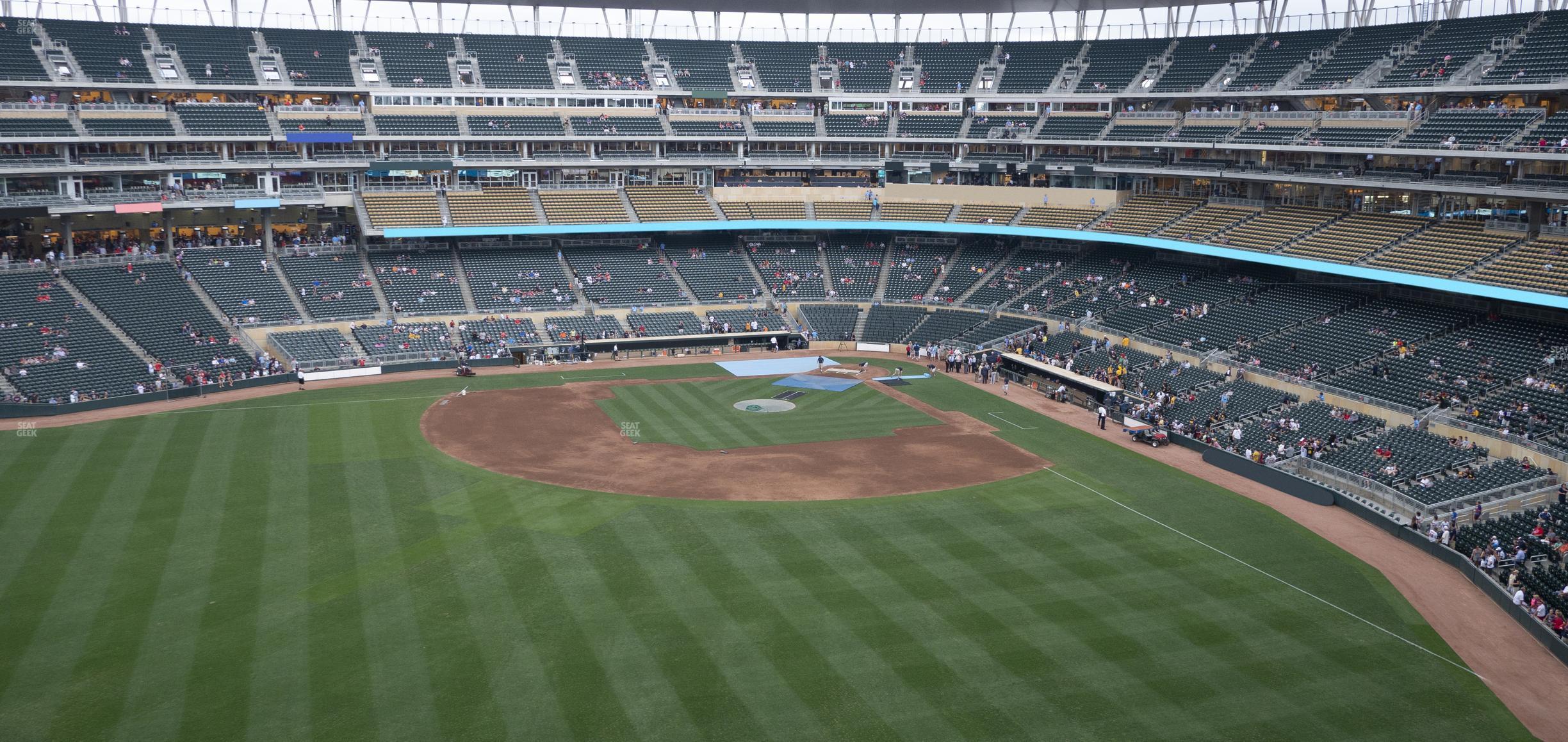 Seating view for Target Field Section 332