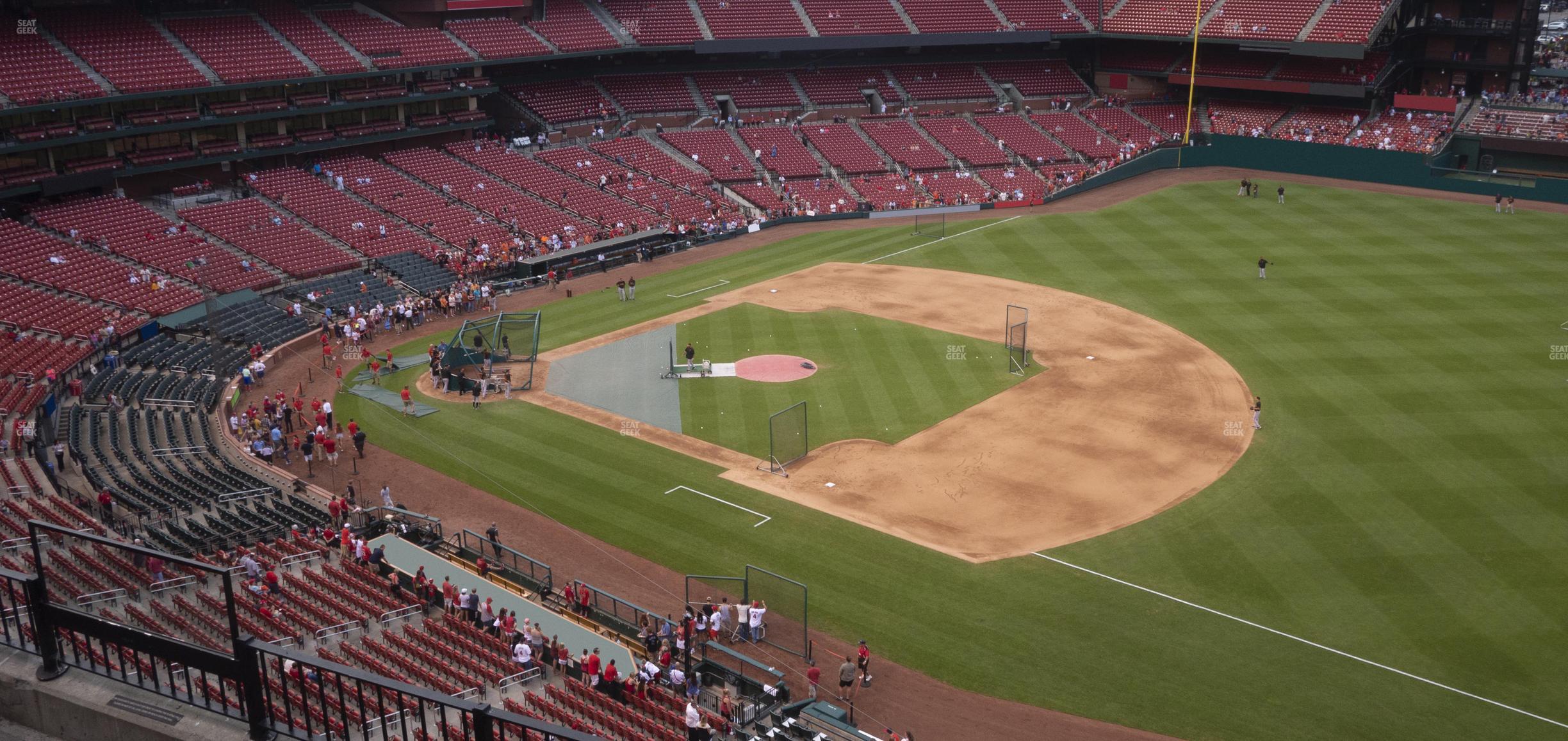 Seating view for Busch Stadium Section First Base Pavilion 339