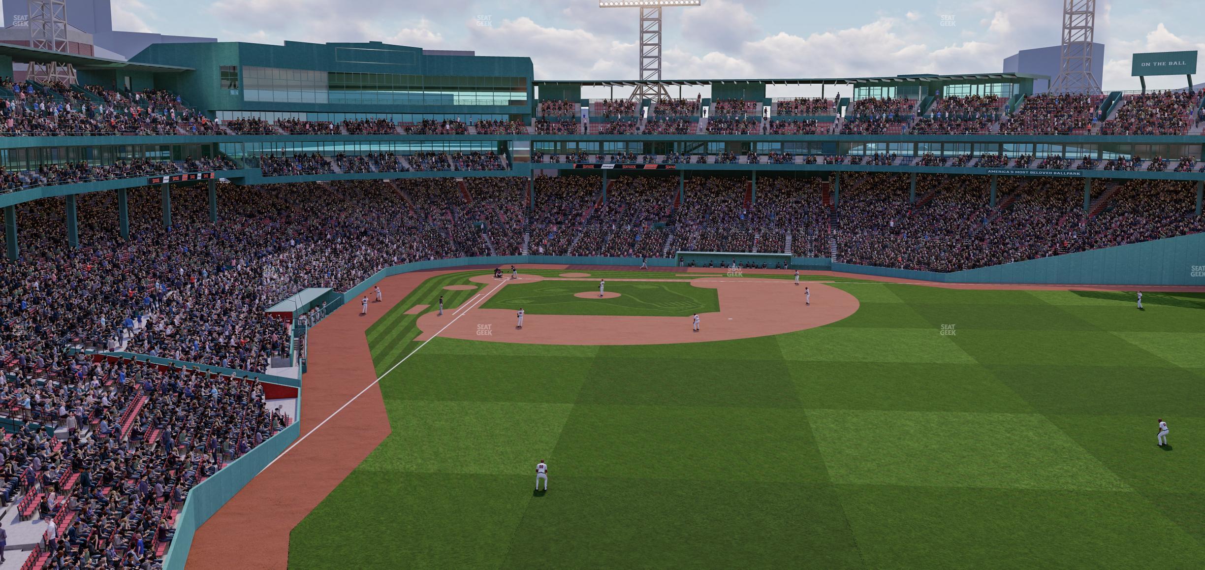 Seating view for Fenway Park Section Right Field Roof Deck Table 302