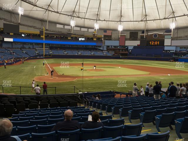 Seating view for Tropicana Field Section 108