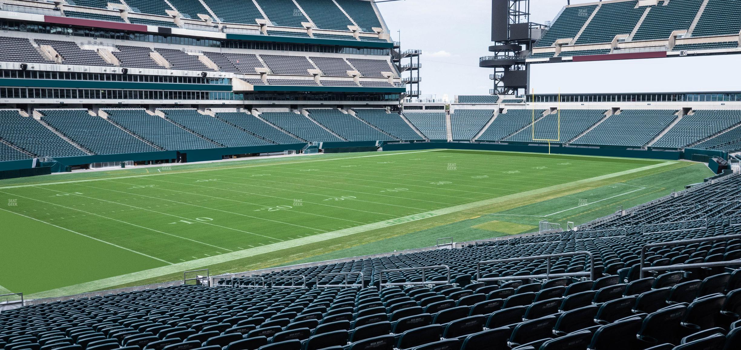 Seating view for Lincoln Financial Field Section 114