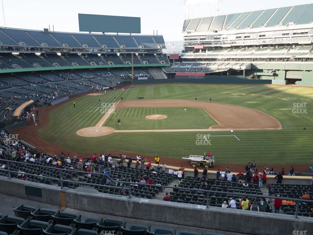 Seating view for Oakland Coliseum Section 213