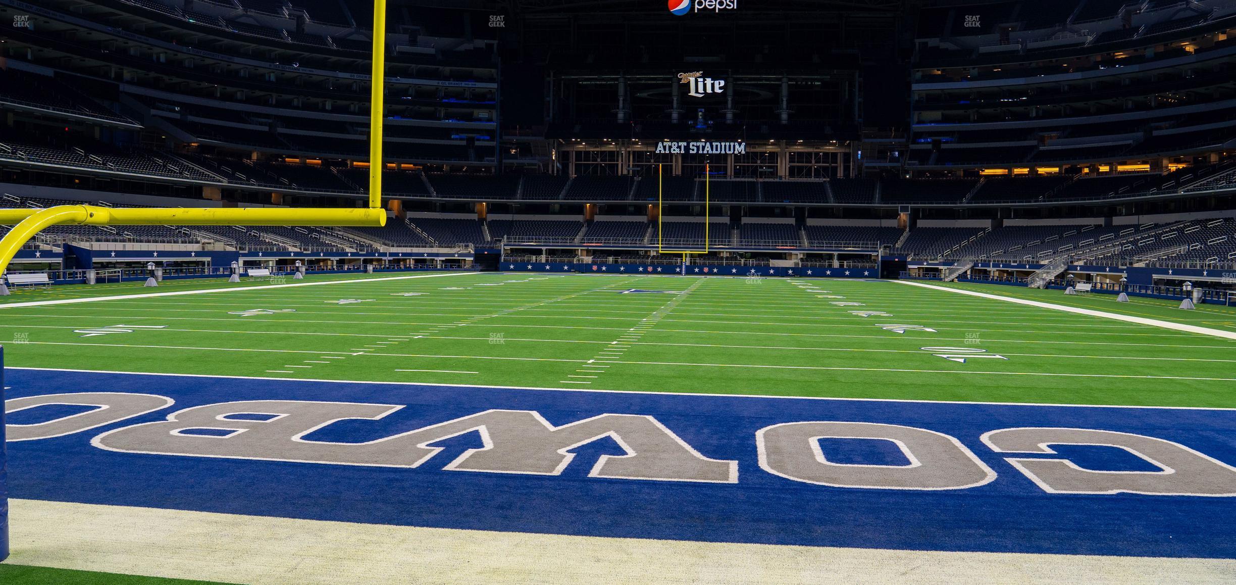 Seating view for AT&T Stadium Section Event Level Suite 102